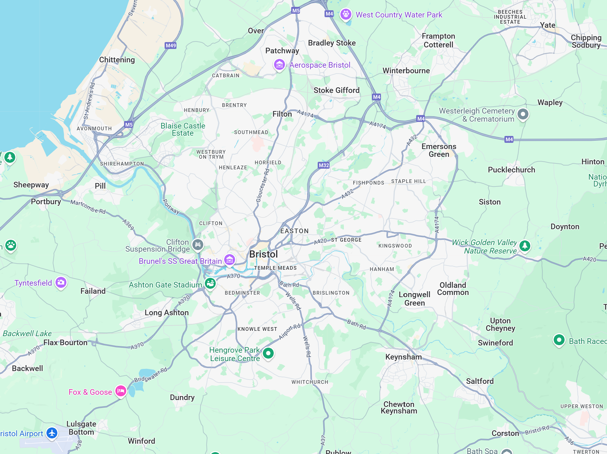 Bristol map